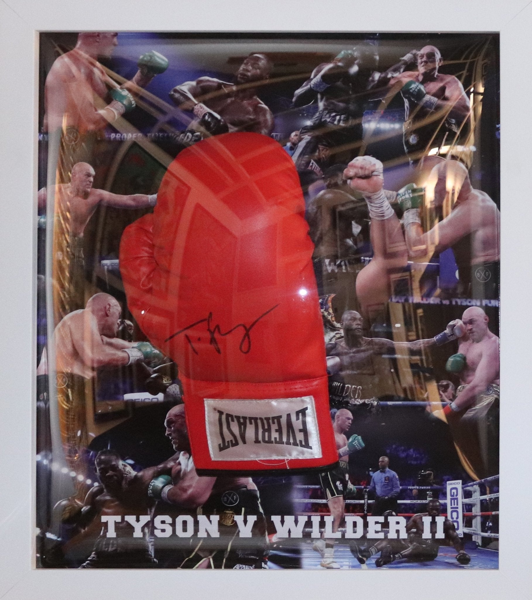 Tyson Fury Signed Glove Framed Display - Memorabilia Framers Shop